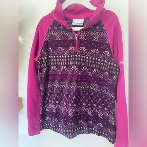Columbia holiday / winter fleece pullover